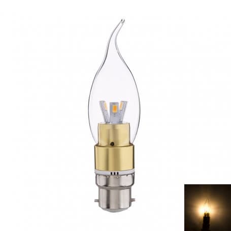 3W LED Candle Bulb Golden 180LM B22 WW